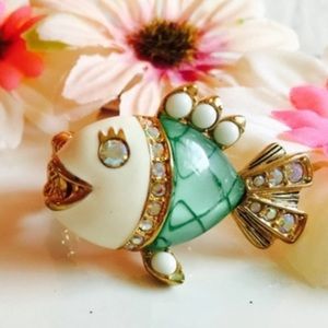 Betsy Johnson Fish Ring